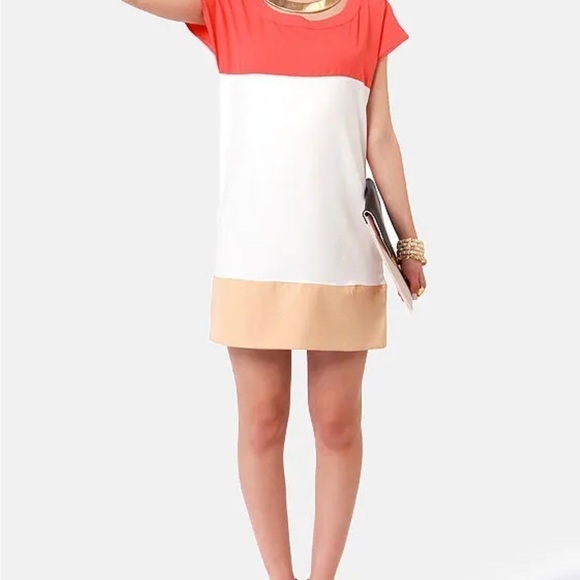 Lulu’s Colorblock shift dress with zipper detail - Picture 3 of 8